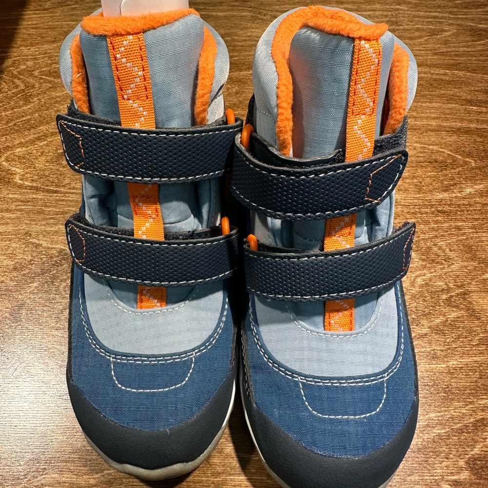 See Kai Run Blue and Orange Rain and Snow Boots